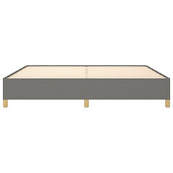 Maison Chic Lit adulte - Lit simple Cadre de lit,Structure du lit Contemporain Gris foncé 200 x 200 cm Tissu -MN18124 pas cher