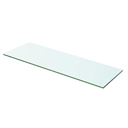 vidaXL Panneau d’étagère Verre transparent 60 x 15 cm