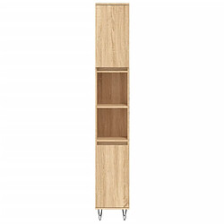 Acheter vidaXL Armoire salle de bain chêne sonoma 30x30x190 cm