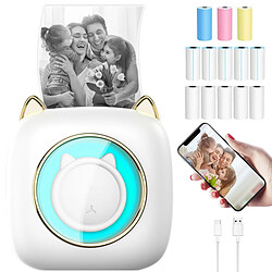 Universal Mini imprimante de poche C23, imprimante thermique Portable sans fil, connexion BT, 203DPI, pour étiquettes d'images, cadeau pour enfants