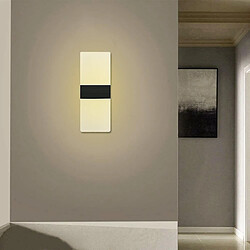 Universal Lumière murale tactile décoration de la maison LED lumineuse armoire veilleuse lampe de chevet moderne chambre à coucher lampe de salon (blanc chaud) 