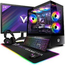 Vibox IV-60 PC Gamer Vibox IV-60 PC Gamer - 24" Écran Pack - 8 Core Intel i9 11900 Processeur - Nvidia RTX 3060 12Go - 16Go RAM - 1TB NVMe SSD - Windows 11 - WiFi