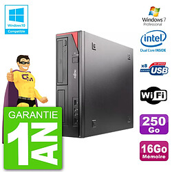 PC Fujitsu Esprimo E520 DT G3220 RAM 16Go Disque 250Go Graveur DVD Wifi W7 · Occasion 