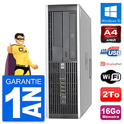 PC HP 6305 Pro SFF AMD A4-5300B RAM 16Go Disque Dur 2To Windows 10 Wifi · Occasion 