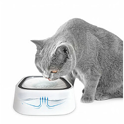 Venteo - Gamelle pour animaux - MAGIC BOWL™ - pour chiens et chats – Blanc - Adulte - Anti débordement 1.5L