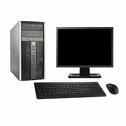 PC Tour HP 6300 CMT Ecran 19" Intel i7-3770 RAM 8Go SSD 120Go Windows 10 Wifi - Occasion