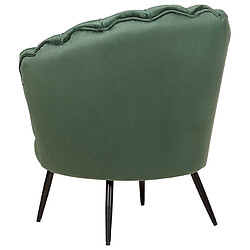 Acheter Beliani Fauteuil Velours Vert LOVIKKA