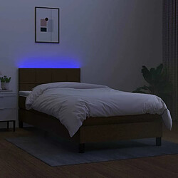 Acheter Sommier à lattes,Cadre à lattes de lit pour Adulte matelas et LED Marron foncé 100x200cm -MN55423