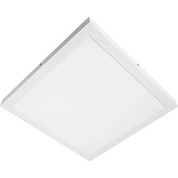 Plafonnier carré PESETA 40x40 1x28W LED 1960lm 4000K 120° C.40xL.40xH3,5cm Blanc