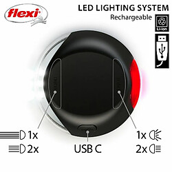 Accessoires pour Laisse LED Lighting System USB black Flexi CFNZLS-551-S