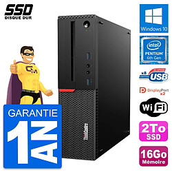 PC Lenovo ThinkCentre M800 SFF Intel G4400 RAM 16Go SSD 2To Windows 10 Wifi · Occasion 