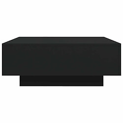 Acheter vidaXL Table basse noir 80x80x31 cm bois d'ingénierie