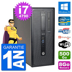 PC Tour HP EliteDesk 800 G1 Intel i7-4790 RAM 8Go Disque 500Go Windows 10 Wifi · Occasion 