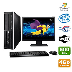 Lot PC HP Elite 6000 Pro SFF E5400 2.7Ghz 4Go Disque 500Go WIFI W7 Pro +Ecran 19"" · Occasion 