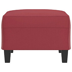 Avis vidaXL Repose-pied Rouge bordeaux 70x55x41 cm Similicuir