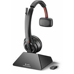 POLY Savi 8210 UC Casque À la main Noir (Savi 8210 UC S8210-M C USB-A D200 USB-A OTH Mono MSFT CERT DECT UK/EURO/AUS/NZ)