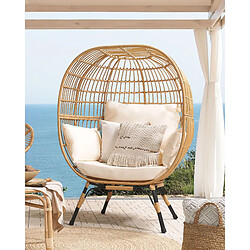 Beliani Chaise de jardin Beige VEROLI