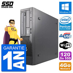 PC Fujitsu Esprimo E500 E85+ DT Intel G630 RAM 4Go SSD 120Go Windows 10 Wifi · Occasion 