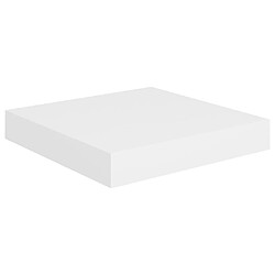 Avis vidaXL Étagères murales flottantes 4 pcs blanc 23x23,5x3,8 cm MDF