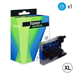 TONER SERVICES Compatible Brother LC1280XL Cartouche Cyan LC1280XLC (Neptune)