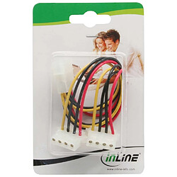 Avis Câble Y d'alimentation interne InLine® 1x Molex 4 broches à 2x Molex 4 broches coudé 0,15 m