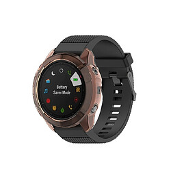 Wewoo Boîtier de montre Pour Garmin Fenix 6X TPU demi-couverture Smart Watch Protevtice Case Orange pas cher