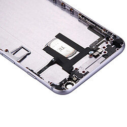 Wewoo Pour iPhone 6 Plus couvercle gris du boîtier complet avec bouton d'alimentation et de volume Câble flexible Flex Cable pièce détachée pas cher