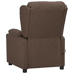 Avis vidaXL Fauteuil de massage Taupe Tissu