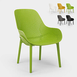 Ahd Amazing Home Design Chaises design Majestic pour cuisine et bar en polypropylène, Couleur: Vert foncé