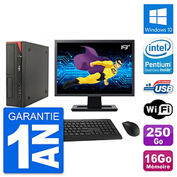 PC Fujitsu E520 DT Ecran 19" Intel G3220 RAM 16Go Disque 250Go Windows 10 Wifi · Occasion 