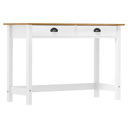 vidaXL Table console Hill avec 2 tiroirs 110x45x74 cm Pin solide 