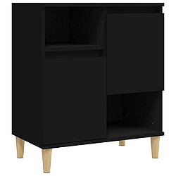 Maison Chic Buffet,Meuble de Rangement,commode pour salon,Cuisine Noir 60x35x70 cm Bois d'ingénierie -MN23733