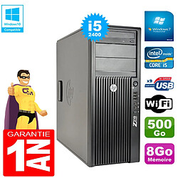 PC Tour HP WorkStation Z210 I5-2400 RAM 8Go Disque 500Go Graveur DVD Wifi W7 · Occasion 