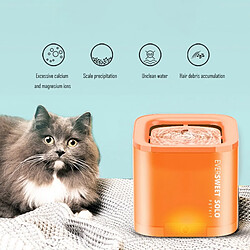 Universal Répartiteur d'eau intelligent pour animaux domestiques Conception libre d'induction Conception multi-purification Conception silencieuse de jet d'eau unique | Fournitures d'alimentation pour chats (noir)