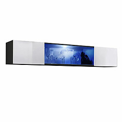 Paris Prix Bloc Mural Design LED Fly III 160cm Blanc & Noir