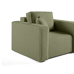 Acheter Bestmobilier Topaze - fauteuil - en tissu bouclette