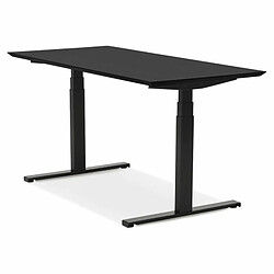 Paris Prix Bureau Électronique Ergonomique Kio 150cm Noir pas cher