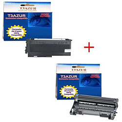 T3Azur Toner+Tambour Brother TN 2005+ DR 2005 - Compatible 