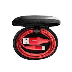 Wewoo Câble Powerline + II de données chargement pour chariots tractables en nylon certifiés USB MFI Apple à Lightning 8 broches, longueur: 0,9 m (rouge)