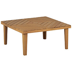 Beliani Table basse Acacia Huilé Bois clair BARATTI 