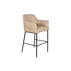 Tabouret DKD Home Decor Noir Beige Métal 59 x 60 x 107 cm 