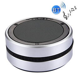 Wewoo Enceinte Bluetooth d'intérieur argent Haut-parleur stéréo en forme portable, avec microphone intégré, Contrôle de volume à 360 degrés et appels mains libres, carte TF AUX IN, distance Bluetooth: 10 m 