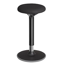 Helloshop26 Tabouret dynamique tabouret assis debout siège de travail rotatif à 360° ergonomique hauteur réglable 50-70 cm sans assemblage noir 12_0001460 