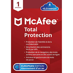 McAfee Total Protection - Licence 1 an - 1 poste - A télécharger 