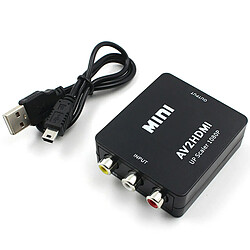 Universal (Noir) Adaptateur HDMI à AV Mini Converter Cable CVBS RCA 1080p Composite Video Audio pas cher