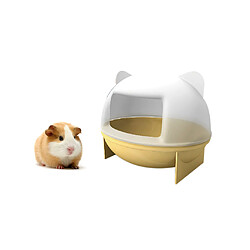 Hamster Souris Gerbille Salle De Bain Animal Cage Boîte Hamster Jouet Toilette Jaune