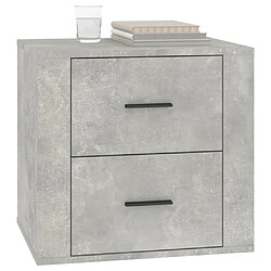 Acheter Maison Chic Table de chevet,Table de nuit,Table d'appoint pour salon Gris béton 50x39x47 cm -MN51662