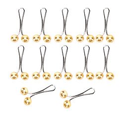 12X Broches Pins Hijab Écharpe Perle Épingle De Sécurité Pull Châle Clips Jaune Clips de boucle d'écharpe