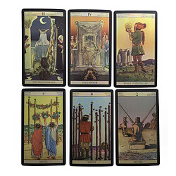 Avis Universal Les nouveaux chevaliers visuels attendent le jeu de tarot, le poker brillant, le pont, les jouets, la divination, les jeux de table, les cadeaux.