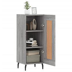 Avis vidaXL Buffet Sonoma gris 34,5x34x90 cm Bois d'ingénierie